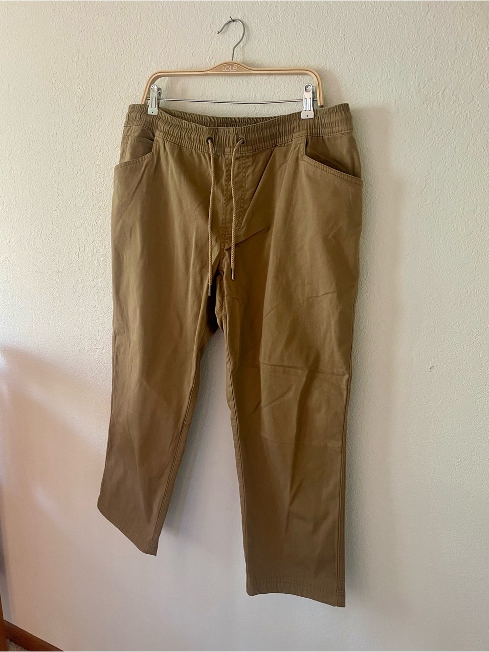 L.L. Bean Men's Khaki Canvas Pants SZ XL - Picture 3 of 8